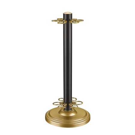 Z-LITE Players Billiard Cue Stand, Bronze + Satin Gold CSBRZ+SG